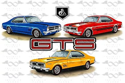 Holden HK HT HG Monaro GTS Triple Car Flag 150cm X 90cm NEW • $40.95