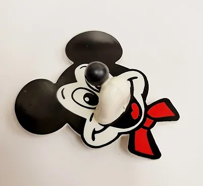Vintage 80's Mickey Mouse Fridge Magnet Nose Hook • $12.99
