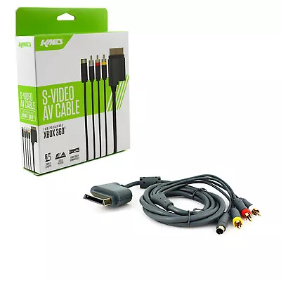 Microsoft Xbox 360 S-Video Cable KMD New SAV (Composite RCA Cord Adapter) • $9.35