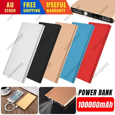 $15.95 • Buy 100000mAh Portable Power Bank USB Battery Charger Powerbank For IPhone Mobile