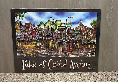 Pubs Of Grand Ave Minnesota Poster Brain McKelvey 24X18 2008 Wild Onion Nook • $15