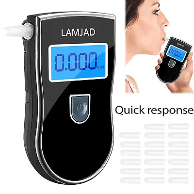 £15.90 • Buy Police LCD Digital Breath Alcohol Analyzer Tester Breathalyzer Test Detector UK