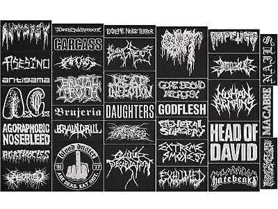 Grindcore  Metal Full EMBROIDERY Flat 10pcs/Lot Random Mix Sew-On Patches • $33