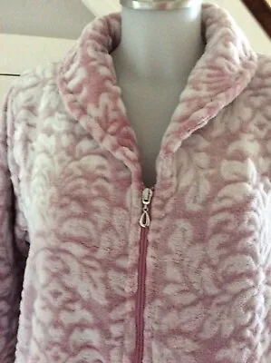 Dressing Gown Slenderella Womens Zip Up Warm Soft Fleece H/Coat F/post BNIP • £34