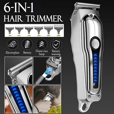 Professional Barber Hair Clippers Cordless Men Beard Trimmer Cutting Machine Kit • $23.84