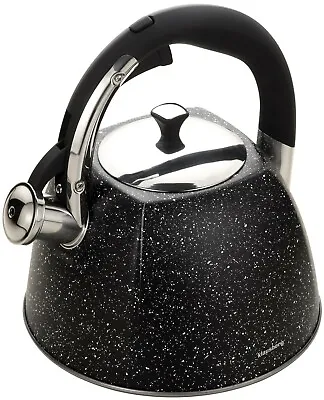 £28.99 • Buy KLAUSBERG Whistling Kettle 3 L Stainless Steel Marble Black Induction/STOVE TOP