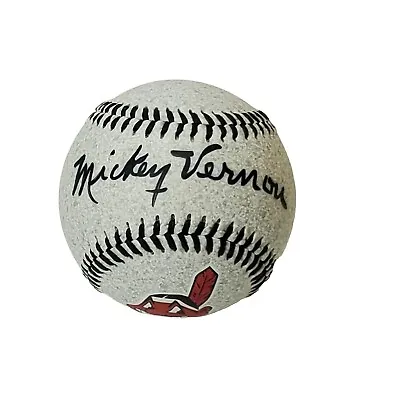 Mickey Vernon Baseball Autographed JSA SWEET SPOT Cleveland Indians LOGO Ball • $35