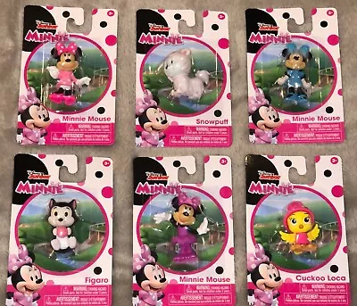 Disney Junior Minnie Mouse 2  Figures Cupcake Cake Snowpuff Figaro Cuckoo Loca • $2