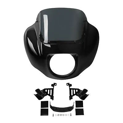 Headlight Fairing Windshield Bracket For Harley Softail Low Rider Street Bob 18+ • $109.98