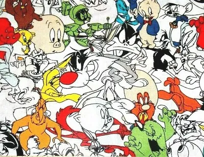$2.99 • Buy Fat Quarter Fabric  Looney Tunes Characters  Warner Brother  Cotton Taz Bugs  Fq