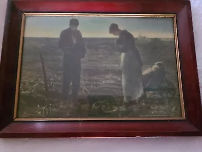 VINTAGE ANTIQUE MORRIS & BENDIEN FRAMED LITHO -FARMING  Scene • $19.99