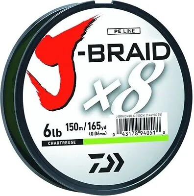 Daiwa JB8U30-150CH J-Braid X8 8 • $44.04