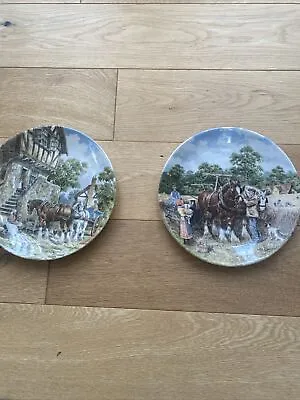 2 X Limited Edition Plates From Life On The Farm Series • £10