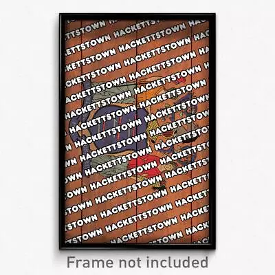 Hackettstown New Jersey Poster (NJ City Souvenir 11x17 Town Print) • $24.99