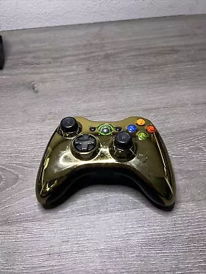 Xbox 360 Special Edition Star Wars C3PO Gold Chrome Controller OEM TESTED • $30.99