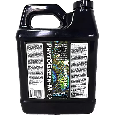 Brightwell Aquatics PhytoGreen-M 2 Liters Live Coral Food Liquid Phytoplankton • £56.88