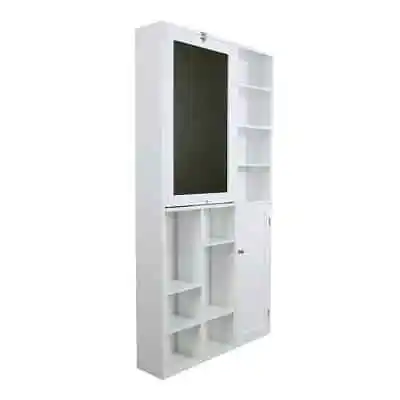 Floating Desk With Built-In Storage Rectangular White Foldable Chalkboard 31 In. • $388.34