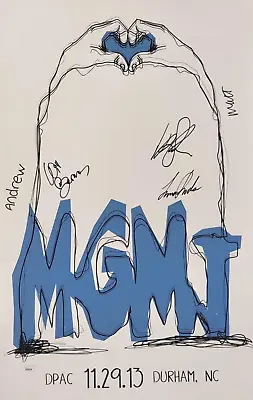MGMT Band REAL Hand SIGNED Hatch Print Show Poster #2 JSA COA Autographed By 5 • $179.99