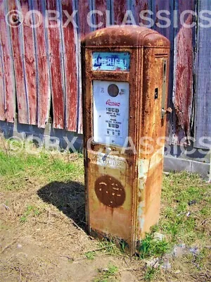 OBX--8x10 Photo: Old Vintage Gas Pump Displays $.32 Cents Still Here Currituck! • $6.25