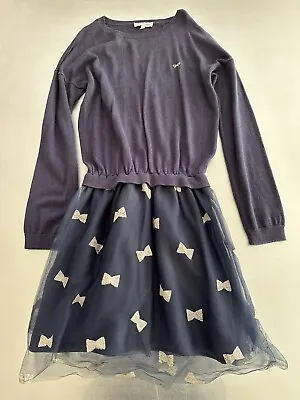 Lili Gaufrette Bow Dress 10 Years • £18