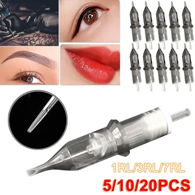 5/10/20PCS Disposable Tattoo Needle Cartridges Sterilized Round Liners Shaders • $10.55