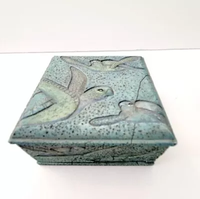 Sea Turtles Ocean Square Collectible Trinket Jewelry Box • $10.95