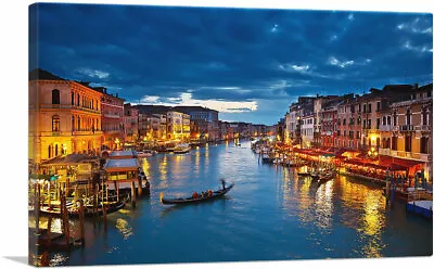 ARTCANVAS Grand Canal At Night Venice Italy Canvas Art Print • $108.89