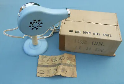 Vintage 1950's Handy Hannah Blue Beauty Queen Electric Hair Dryer W/Stand NOS • $30