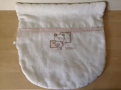 Mamas & Papas Baby Moses Basket/Crib Cream Thick Blanket. Size 45 X 45 Cms. VGC. • £5