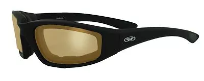 Kickback Sunset Padded Sun Glasses-TRANSITION PHOTOCHROMIC LENS-Orange To Smoked • $32.95