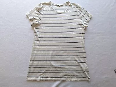 Vince Little Boy T Shirt White Stripes Size Large • $35