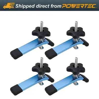 POWERTEC 71168-P2  Clamp For Woodworking T-Track 4 PK 5-1/2  L X 1-1/8  W • $34.99