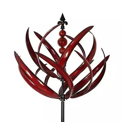 Outdoor Yard Lawn Garden Decor Kinetic Wind Spinner Metal Sculpture With Stake • $18.99