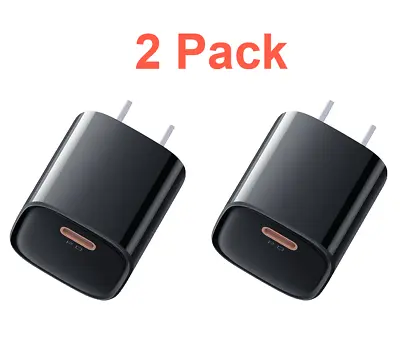 2 PC 33W Fast Charger USB C Wall PD Adapter Mini Plug IPhone 15 14 13 12Pro Max • $15.99