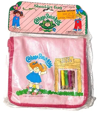 VTG 1983 CPK Cabbage Patch Kids Pink Shoulder Bag W/ Pencil Children's Purse NOS • $19.99