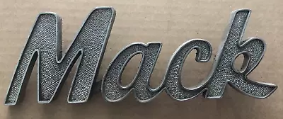 Vintage MACK TRUCK Chrome Script Emblem 27RU2127 Pebbled Lettering • $59.99