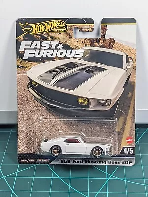 HOT WHEELS Premium Fast And Furious 6 1969 Ford Mustang Boss 302 Diecast 4/5  • £12.99