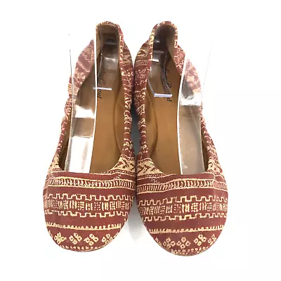 Lucky Brand Emmie Ballet Flats Size 7 Southwest Print Shoes Aztec Tribal Western • $18.95