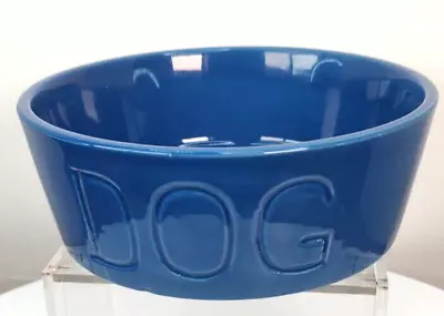 Dog Dark Blue 7 R X 2.5 D Food Water Pet Standard Bowl • $21