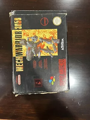 ⭐️ SNES Mech Warrior 3050 COMPLETE & BOXED • $165