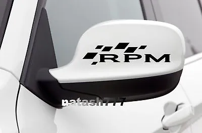 RPM Sport Car Racing Performance Motorsport Mirror Vinyl Decal Sticker Logo  • $17.95