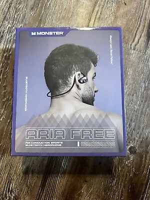 Monster Aria Free Open Ear Headphones Wireless Bluetooth Air Conduction NEW • $59.99