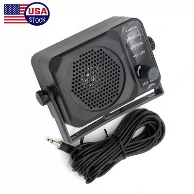 Mini External Speaker NSP-150 3.5mm For Kenwood Yaesu ICOM Car CB Two Way Radios • $12.98