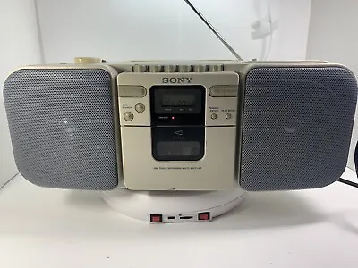 Vintage Sony CFD-20 Mega Bass Boombox - Powers On CD Plays Radio Plays • $18.87