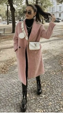 $159.99 • Buy Rare Zara Pink Wool Alpaca Coat Jacket Size Medium M Limited Edition New