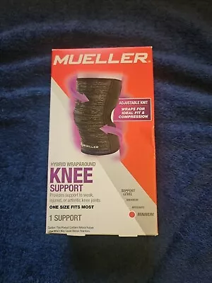 MUELLER Hybrid Wraparound Knee Support Adjustable One Size 64017 • $3