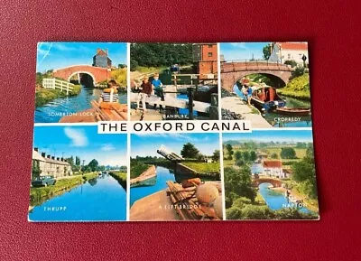 Vintage 80's Postcard The Oxford Canal. Banbury. J. Salmon Multi View (E05)  • £5.99