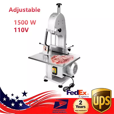 Commercial Electric Meat Bone Saw Machine Frozen Meat Cutting Band Cutter 1500W • $381.90