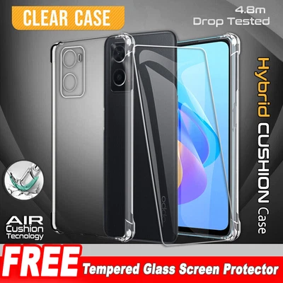 $9.95 • Buy For Oppo A57S A57 Reno 8 Lite 5G A76 A96 Case Shockproof Heavy Duty Clear Cover