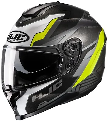 HJC C70 Silon SunShield Motorcycle Helmet HI-VIZ XS S M L XL 2X Sunscreen C-70 • $109.99